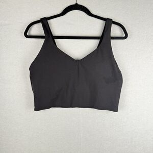 Offline By Aerie Real Me Low‎ Key Longline Black Sports Bra Size XL
